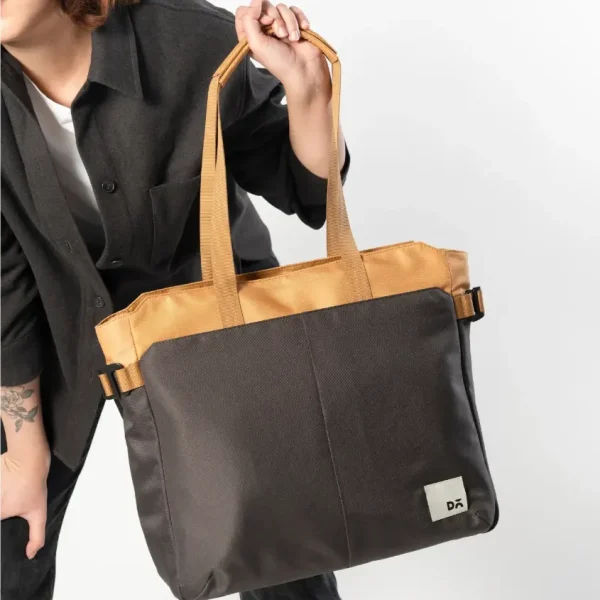 Amber-Charcoal Key Tote Bag