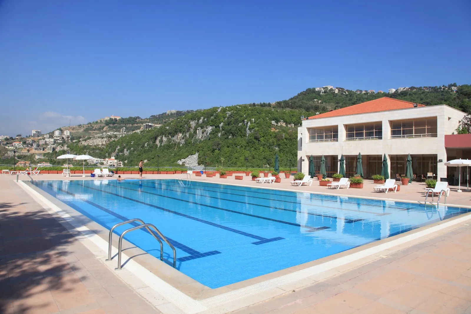 Mountain landscape with trees