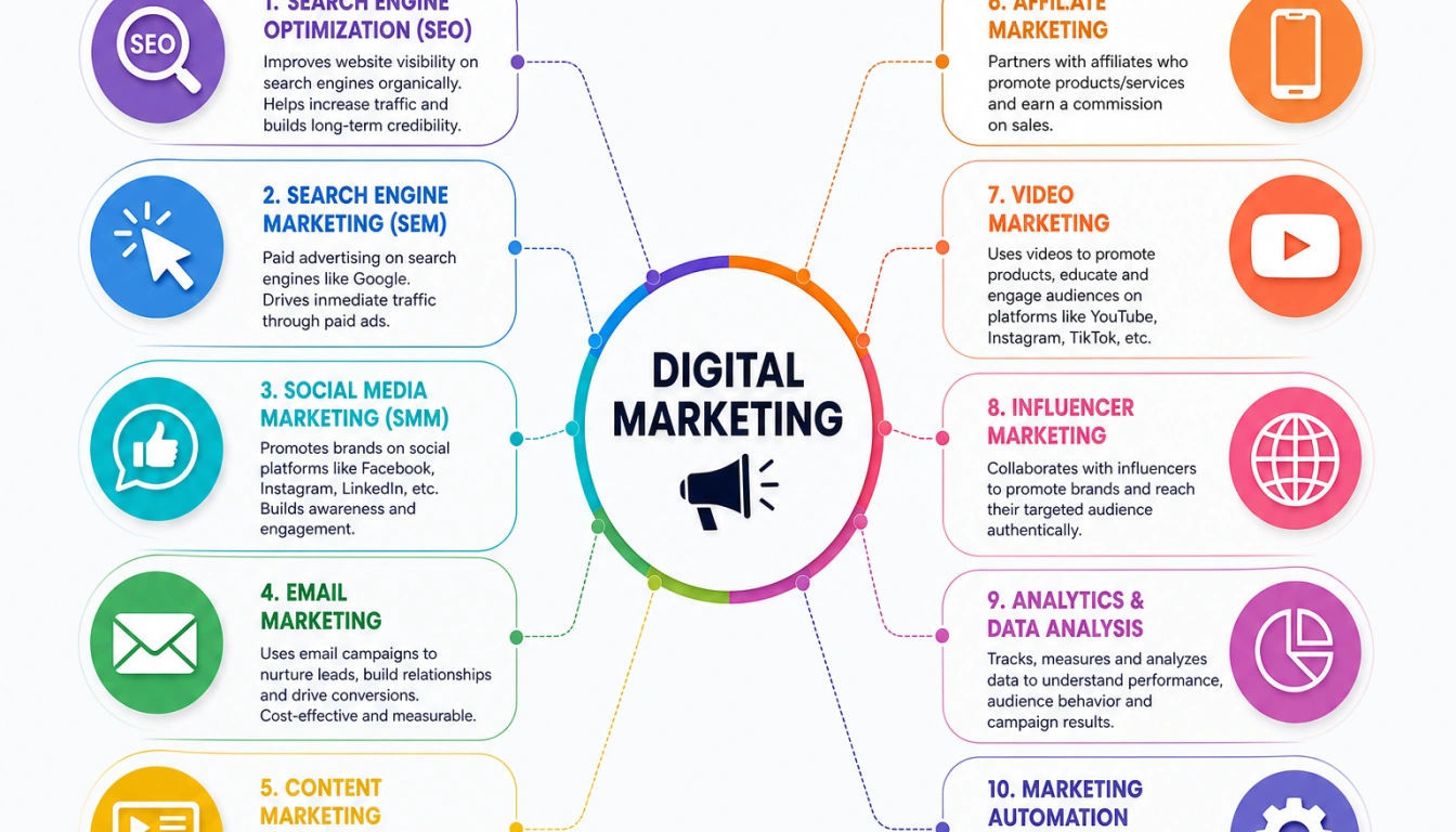 digital marketing branches