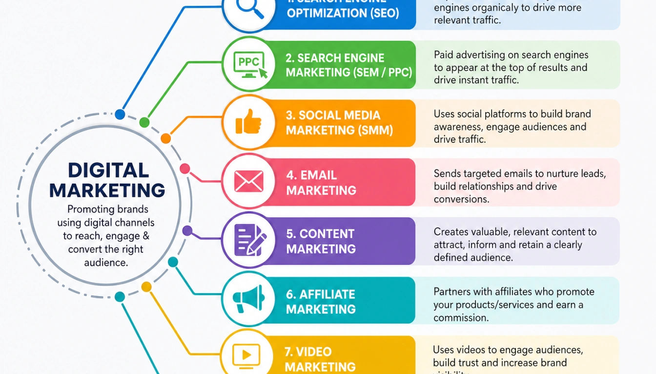 digital marketing branches