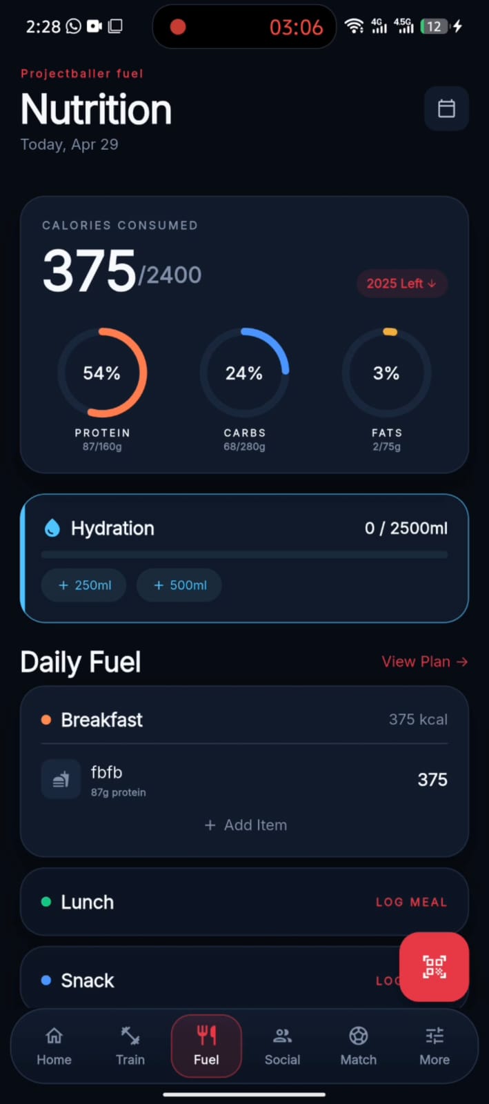 Workout Session Tracker