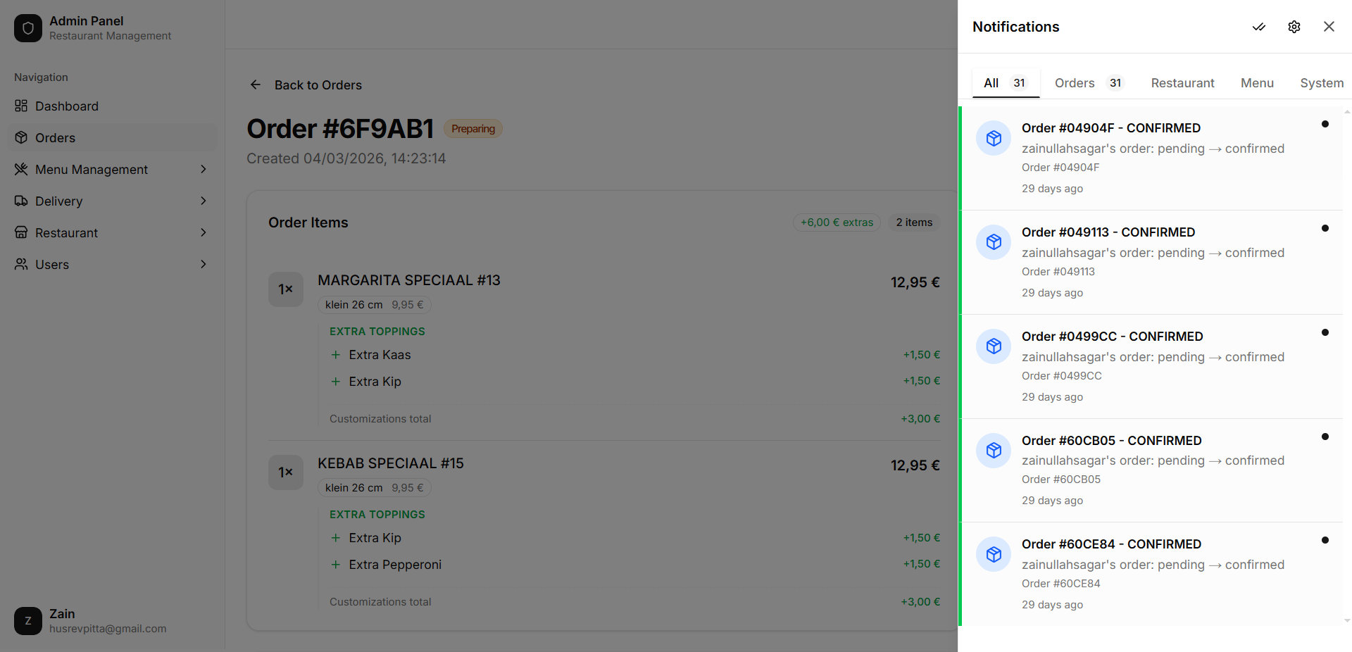 Real-time Notifications