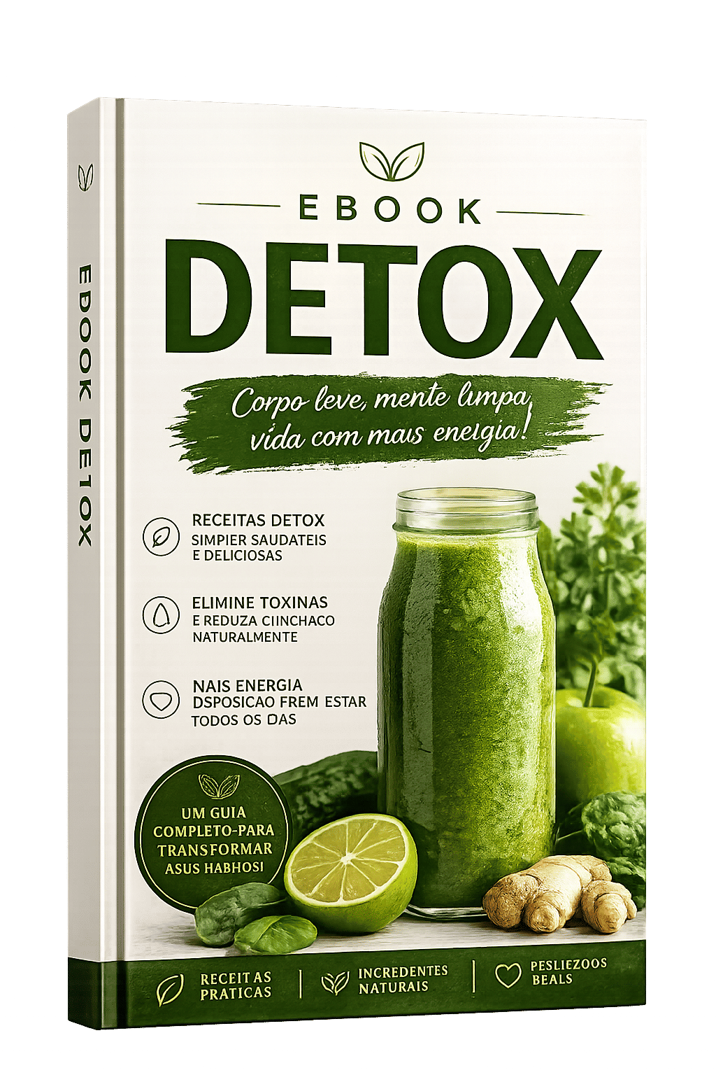 Portada del ebook Detox Real: 60 recetas frescas, en PDF