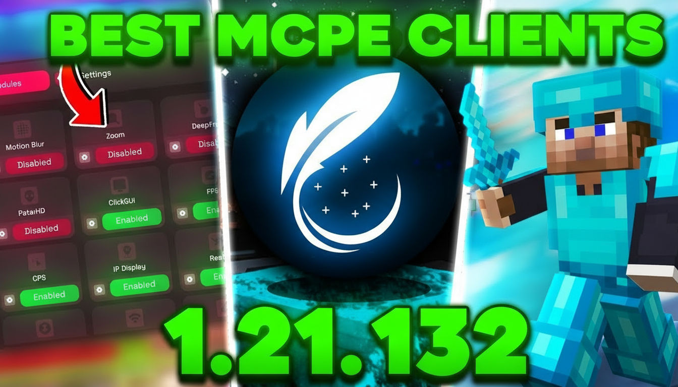 Feather Client for Minecraft PE 1.21.132