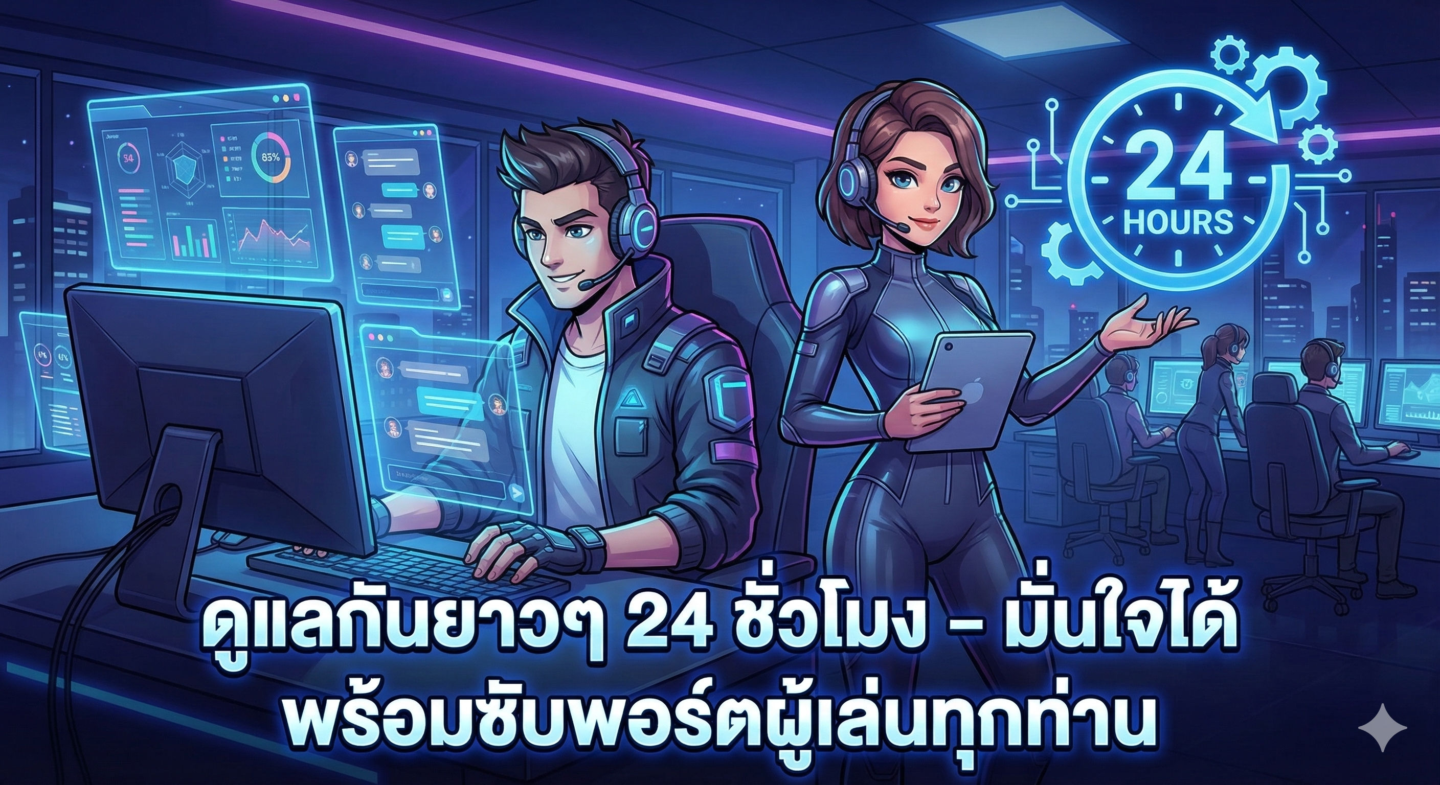 ดูแลกันยาวๆตลอด 24 ชั่วโมง 