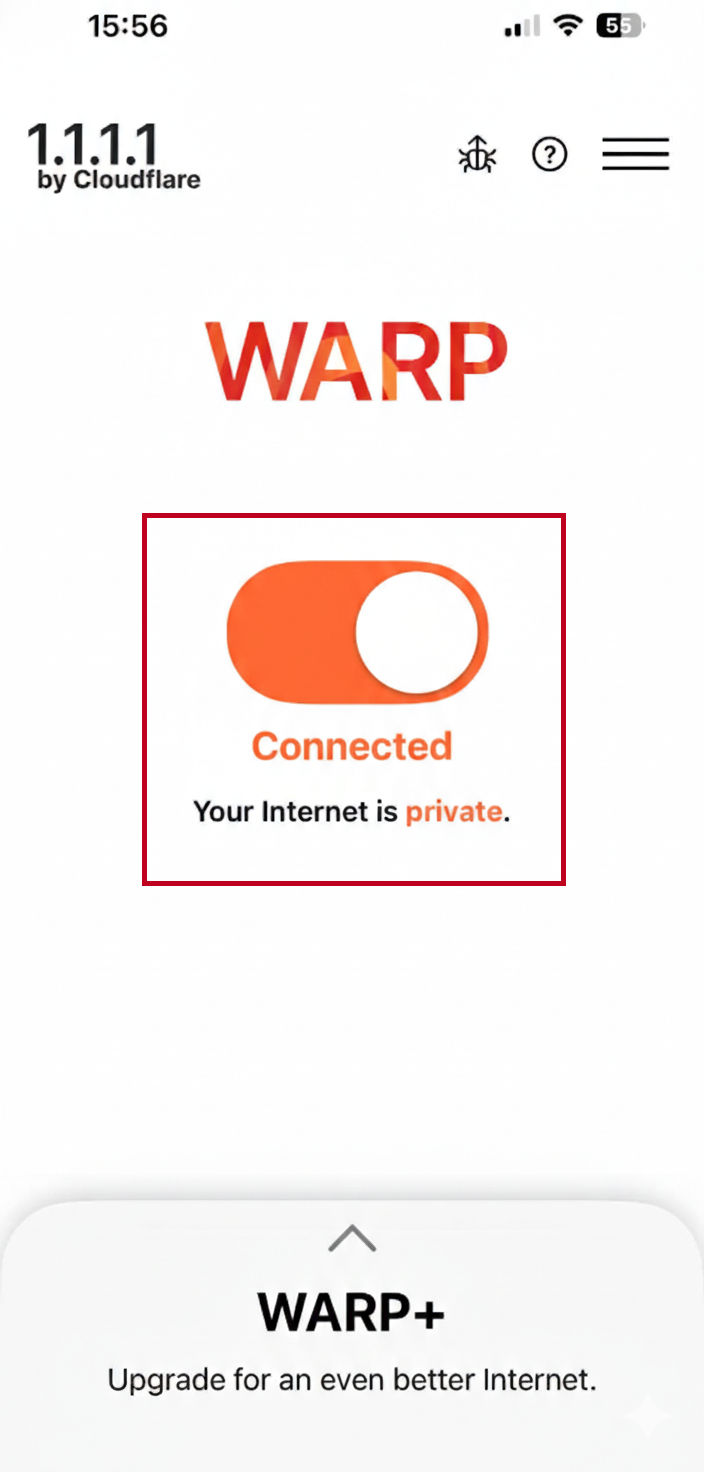 ดาวน์โหลดสำหรับ iOS ขั้นตอนที่ 5 กดปุ่ม Connect