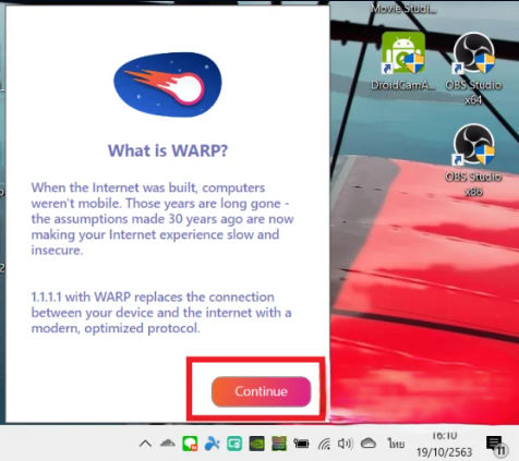ดาวน์โหลดสำหรับ Windows/Mac OS ขั้นตอนที่ 2 คลิก Continue