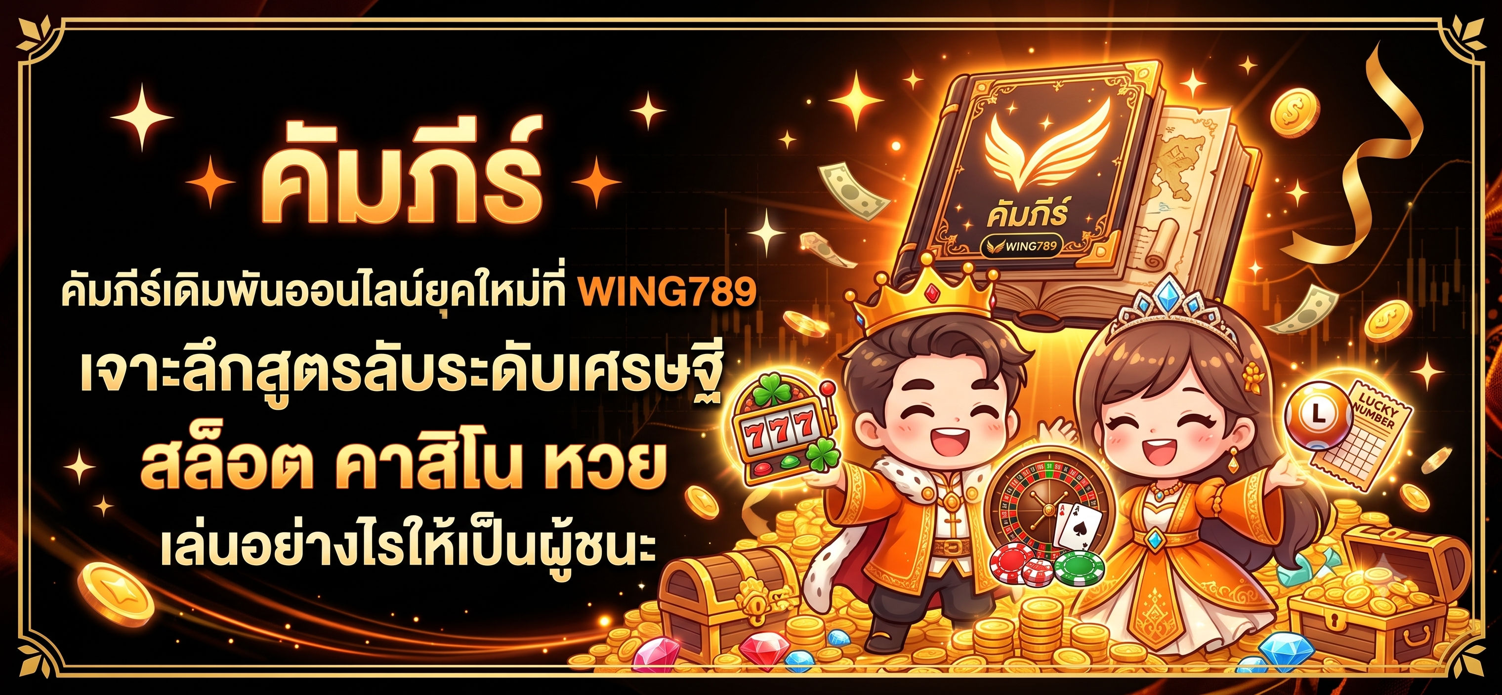 เจาะลึกสูตรลับระดับเศรษฐี สล็อต คาสิโน หวย แทงบอล-WING789