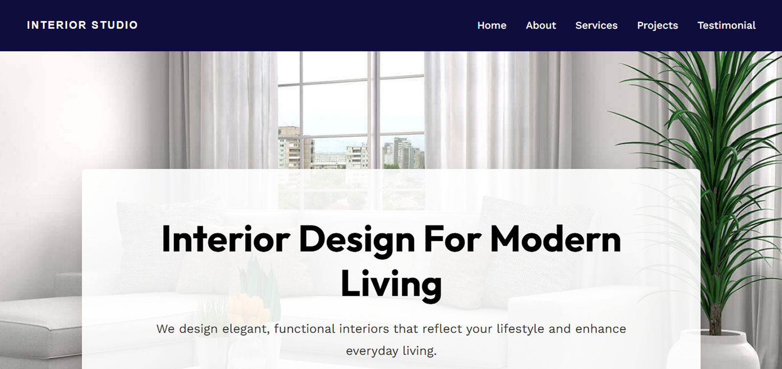 Interior design company template
