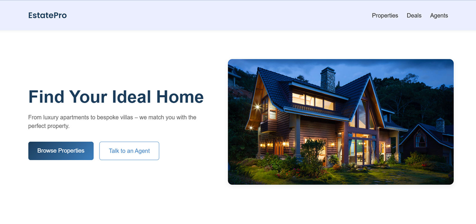 Real estate template