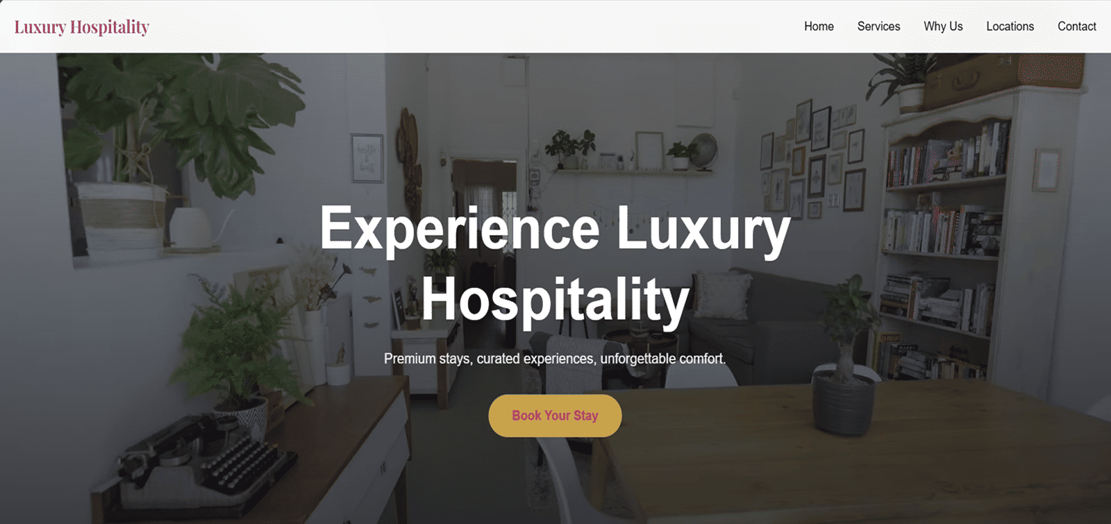 Hospitality template