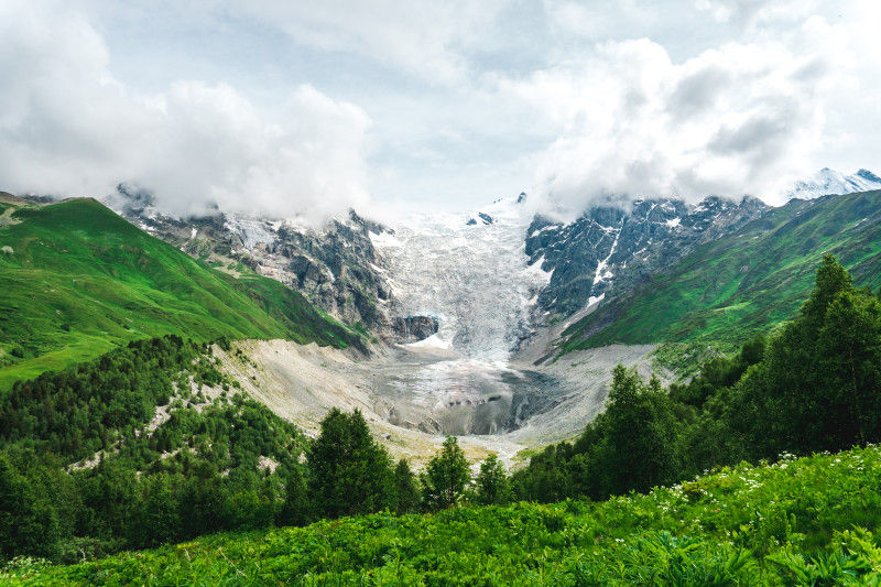 Adishi glacier, Svaneti