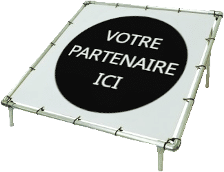 Cible de practice affichant « Votre partenaire ici »