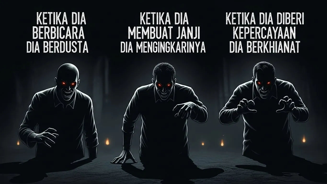 hadits ciri orang munafik