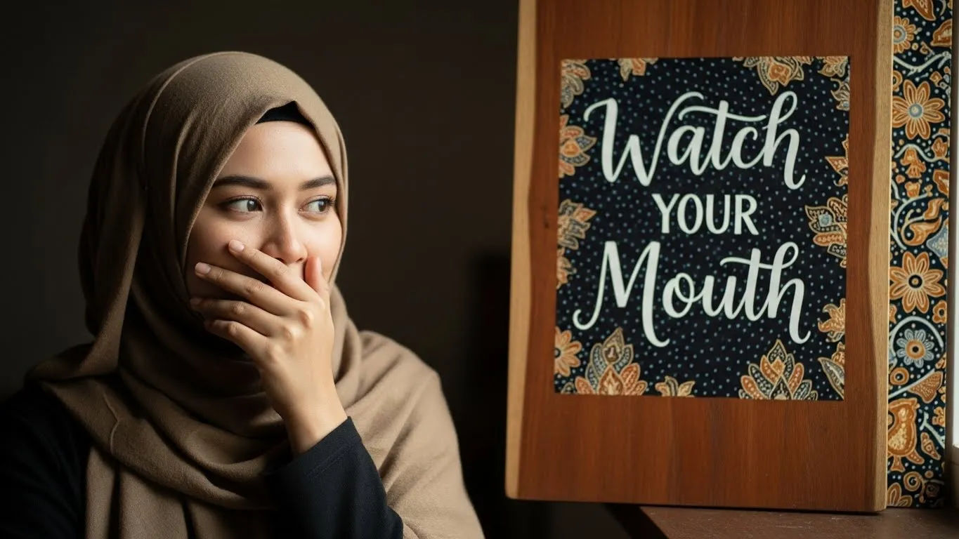 hadits menjaga lisan arab dan artinya