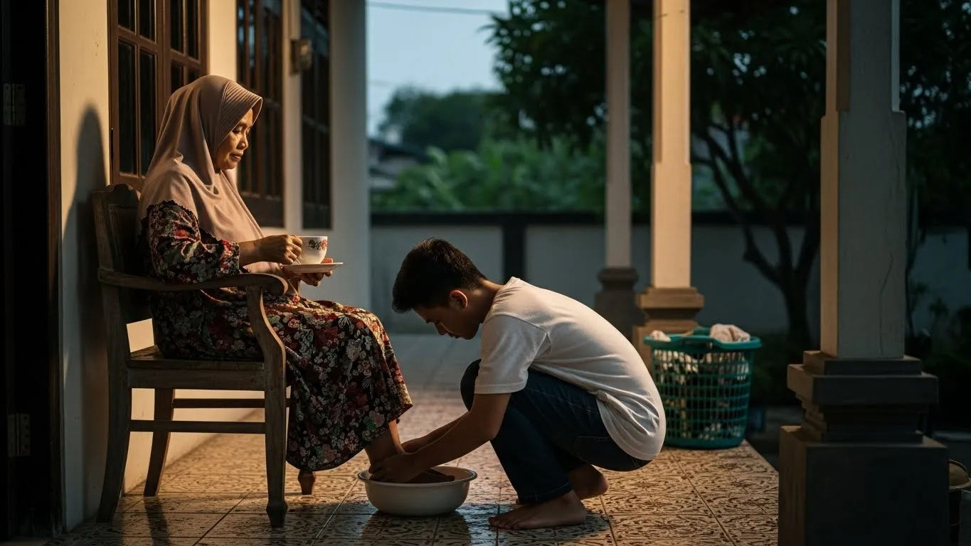 Hadits Surga Dibawah Telapak Kaki Ibu Latin dan Artinya Penting!