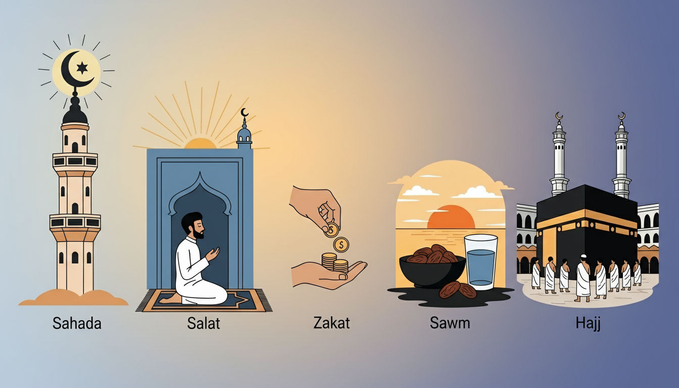 syahadat adalah rukun islam yang ke