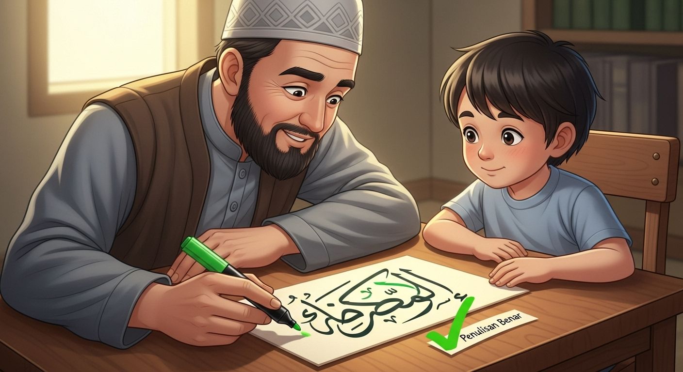 tulisan syahadat yang benar