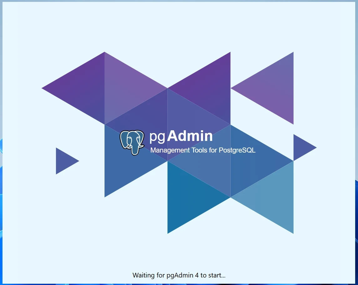 img22 - pgAdmin loading screen