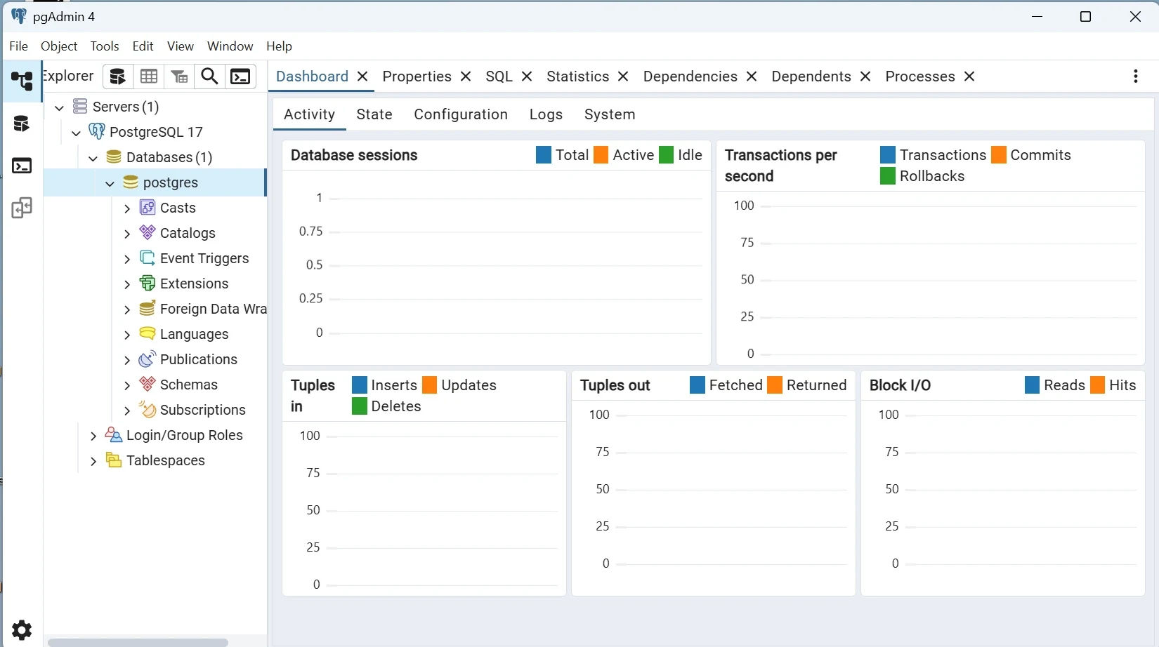 img25 - Exploring databases in pgAdmin