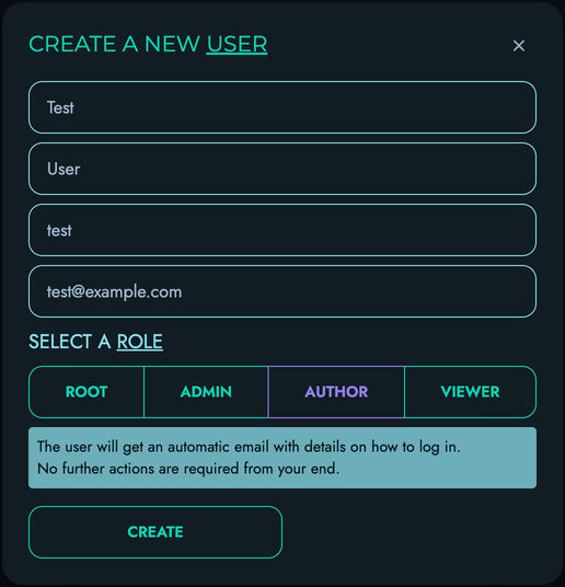Add User Modal
