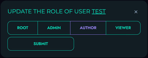 Change Role Modal