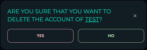 Delete User Modal