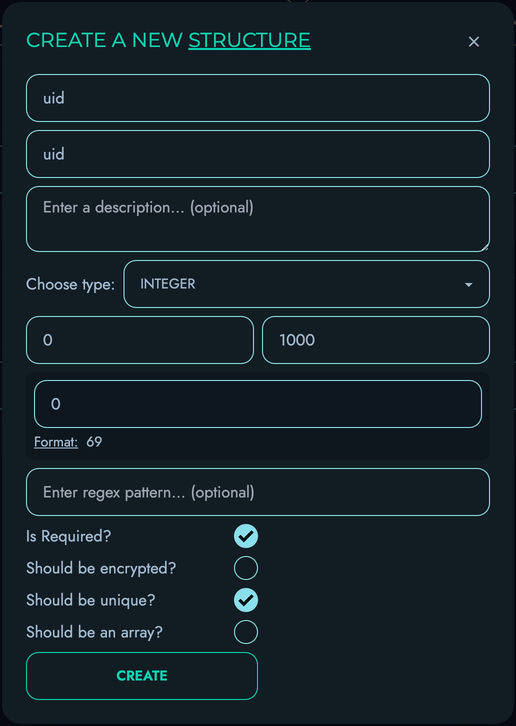 Create UID Structure
