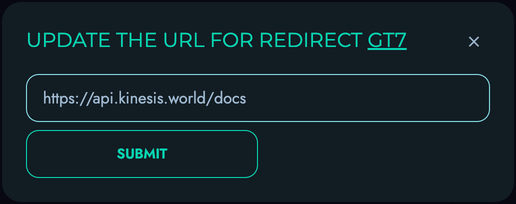 Update Redirect Modal