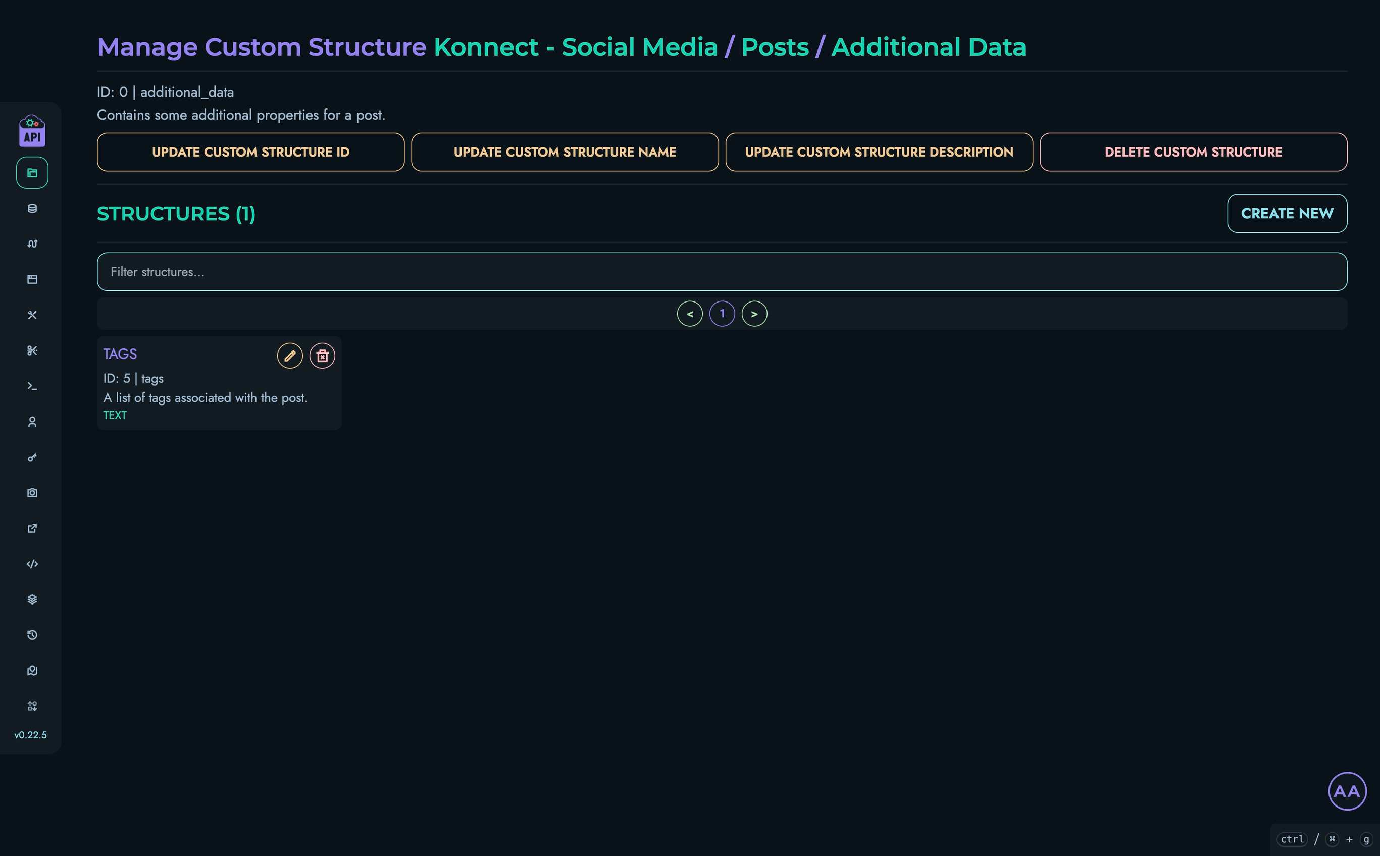 Custom Structure Page