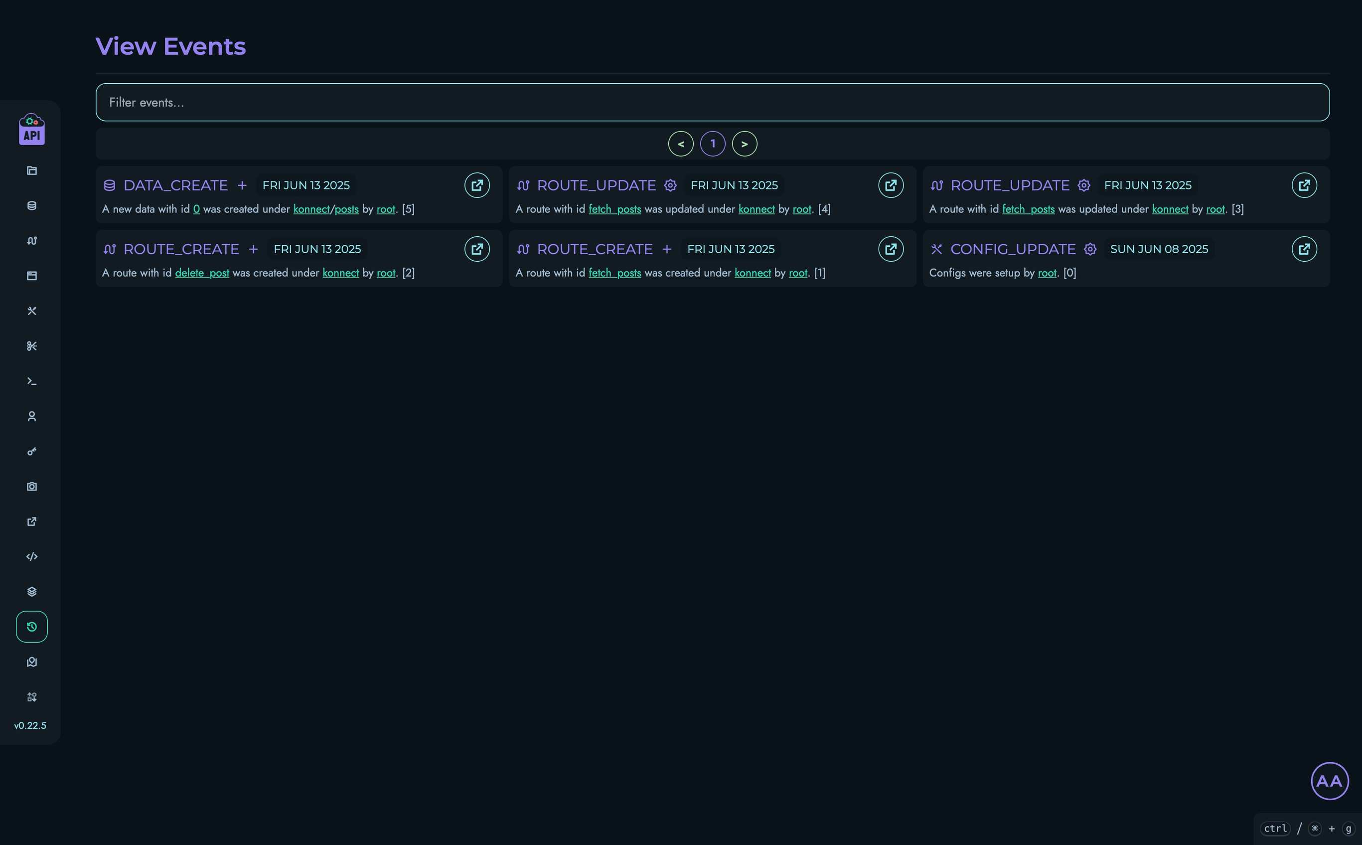 Events Page