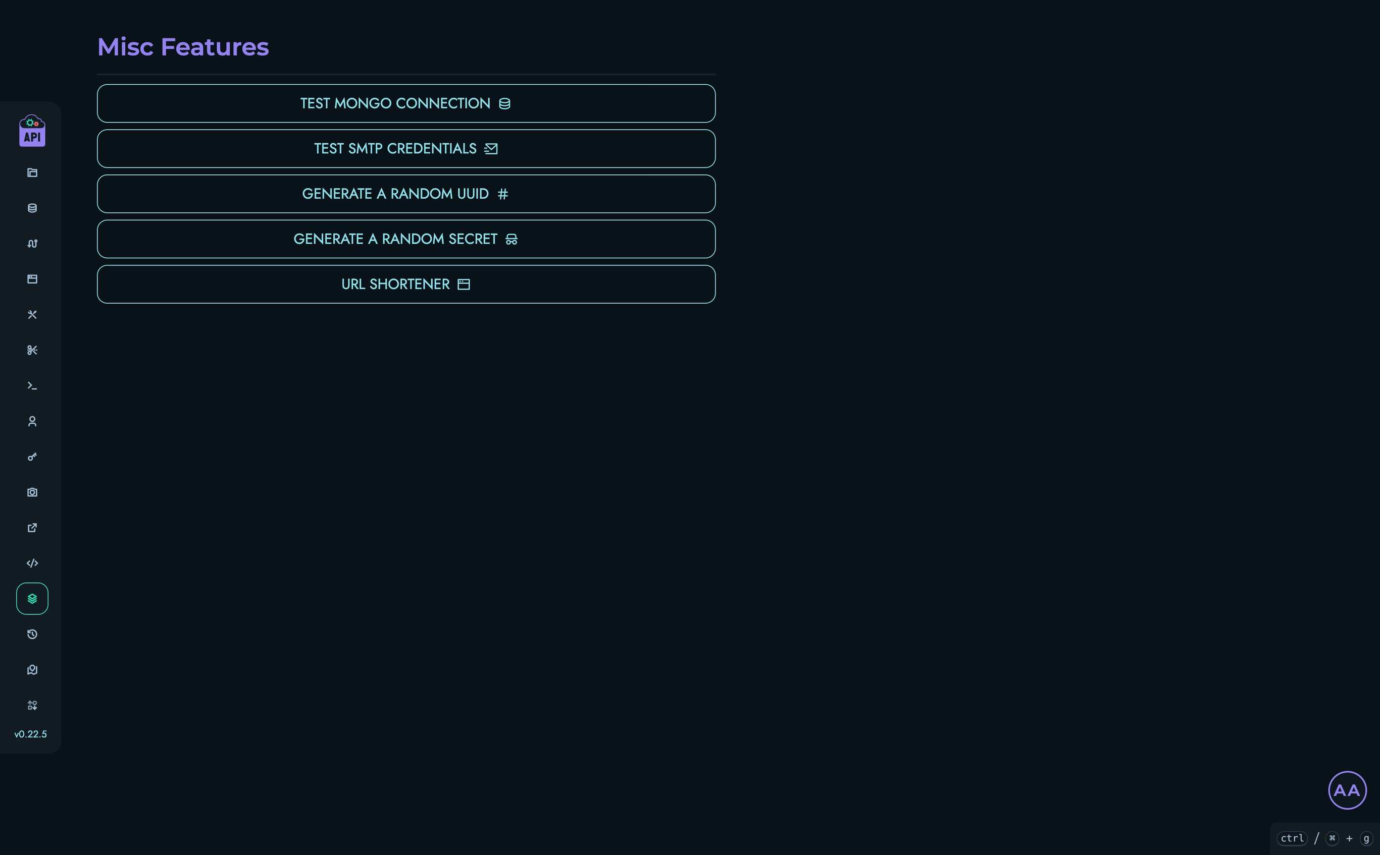 Misc Utilities Page