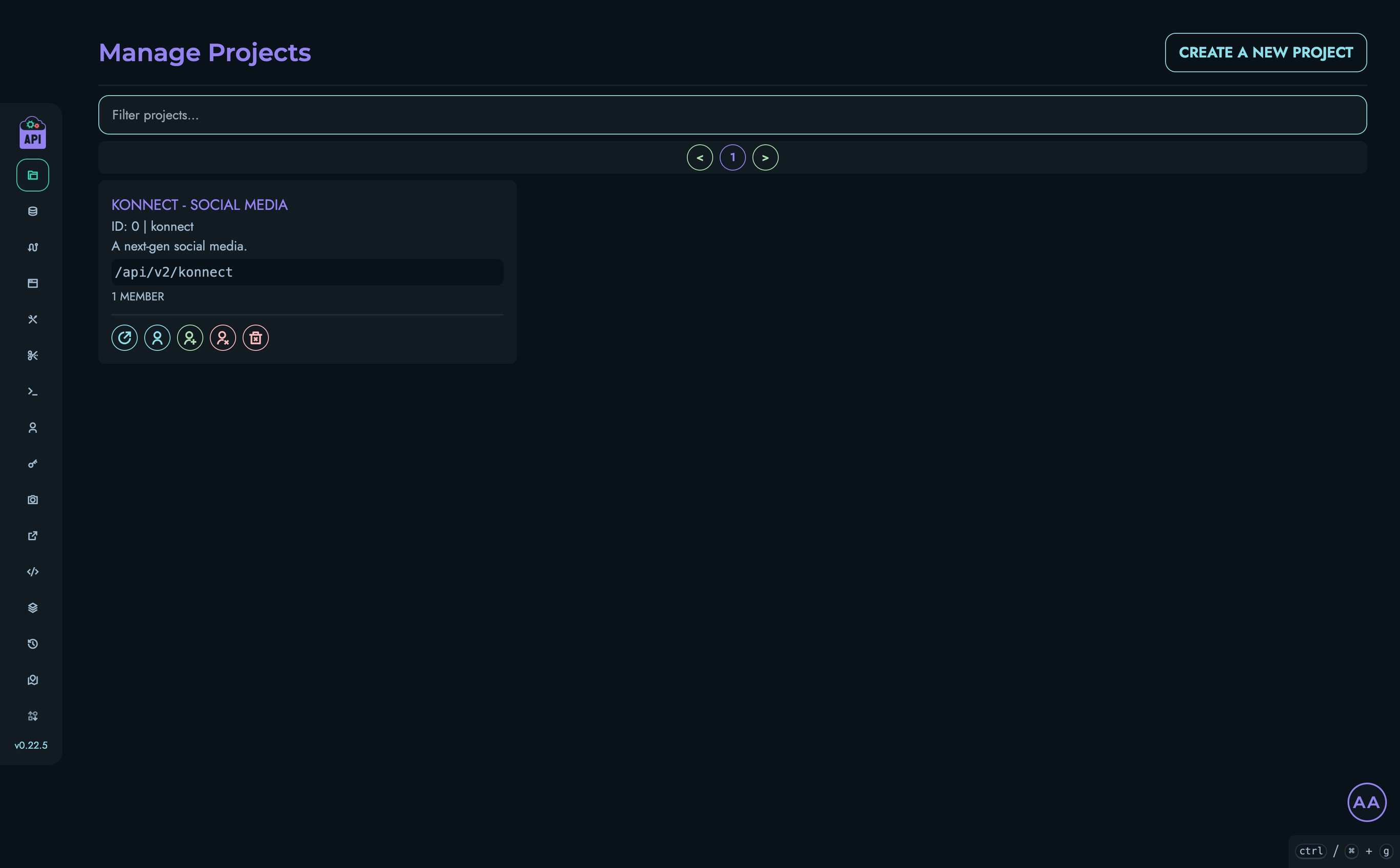 Projects Page
