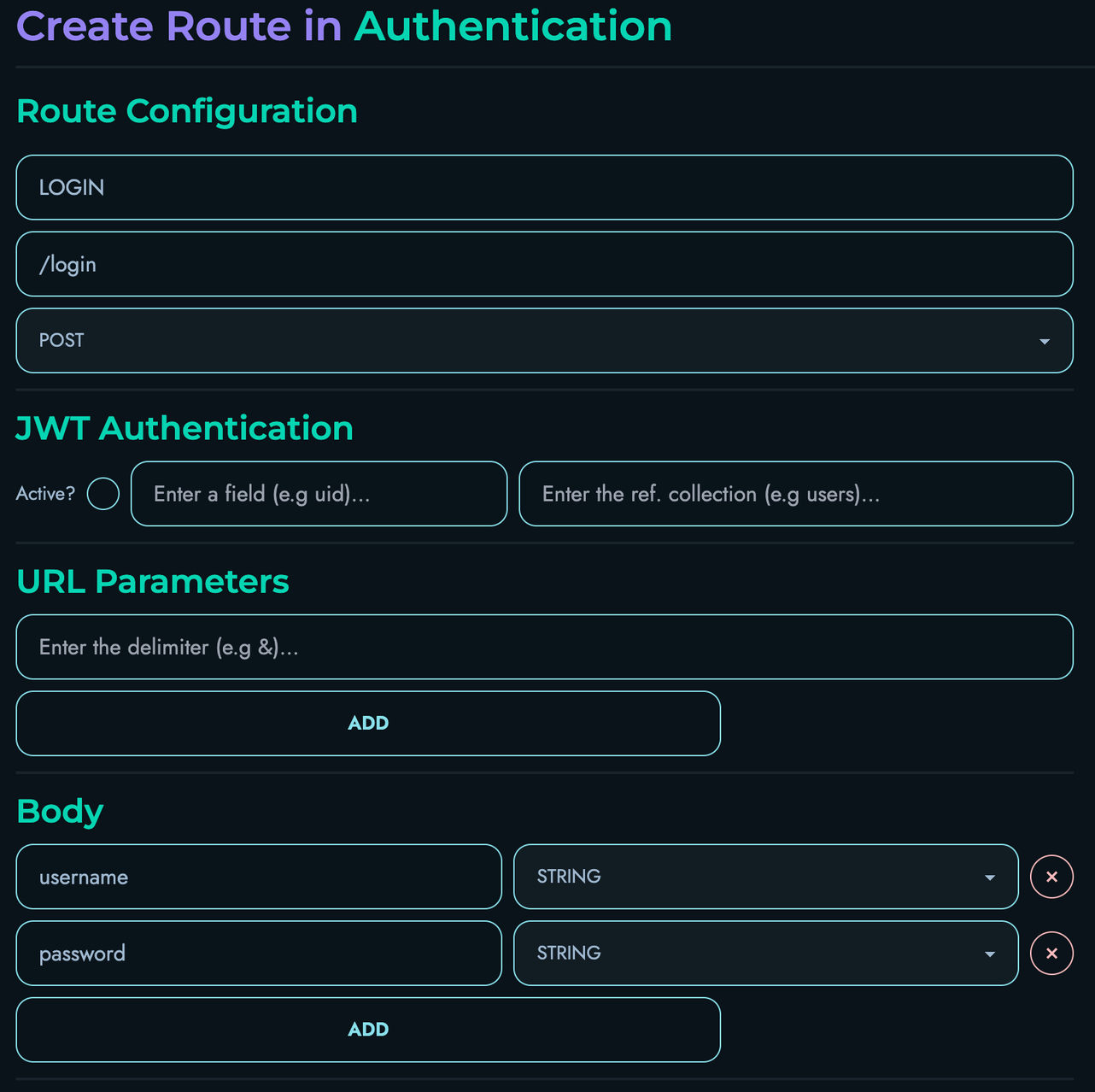Create Route
