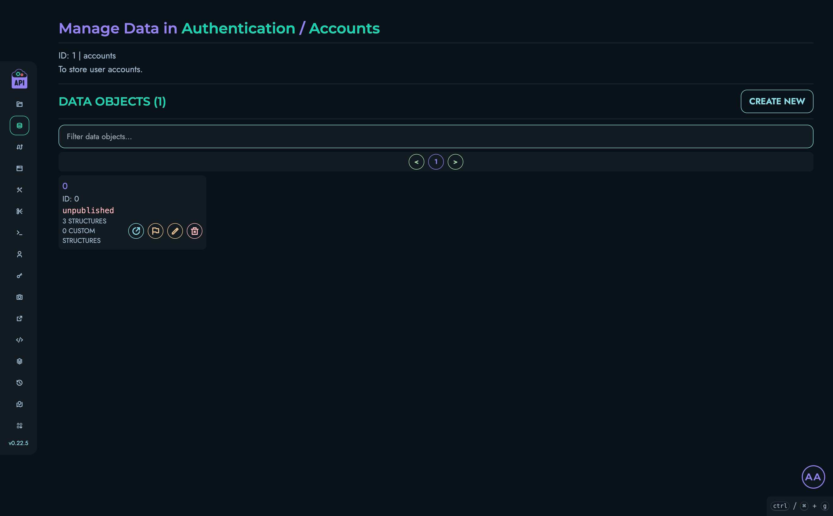 Data Page