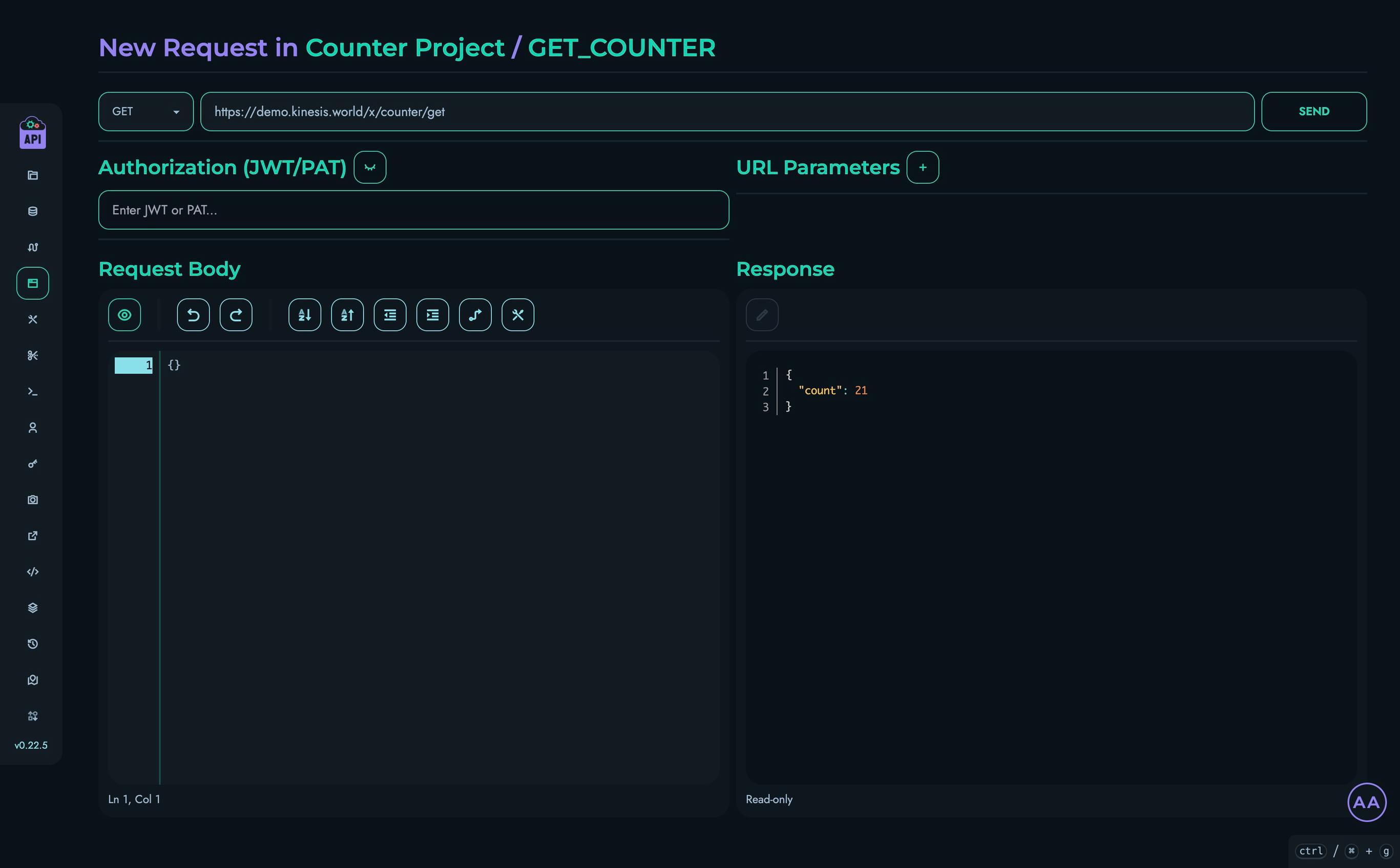 Playground Request Page