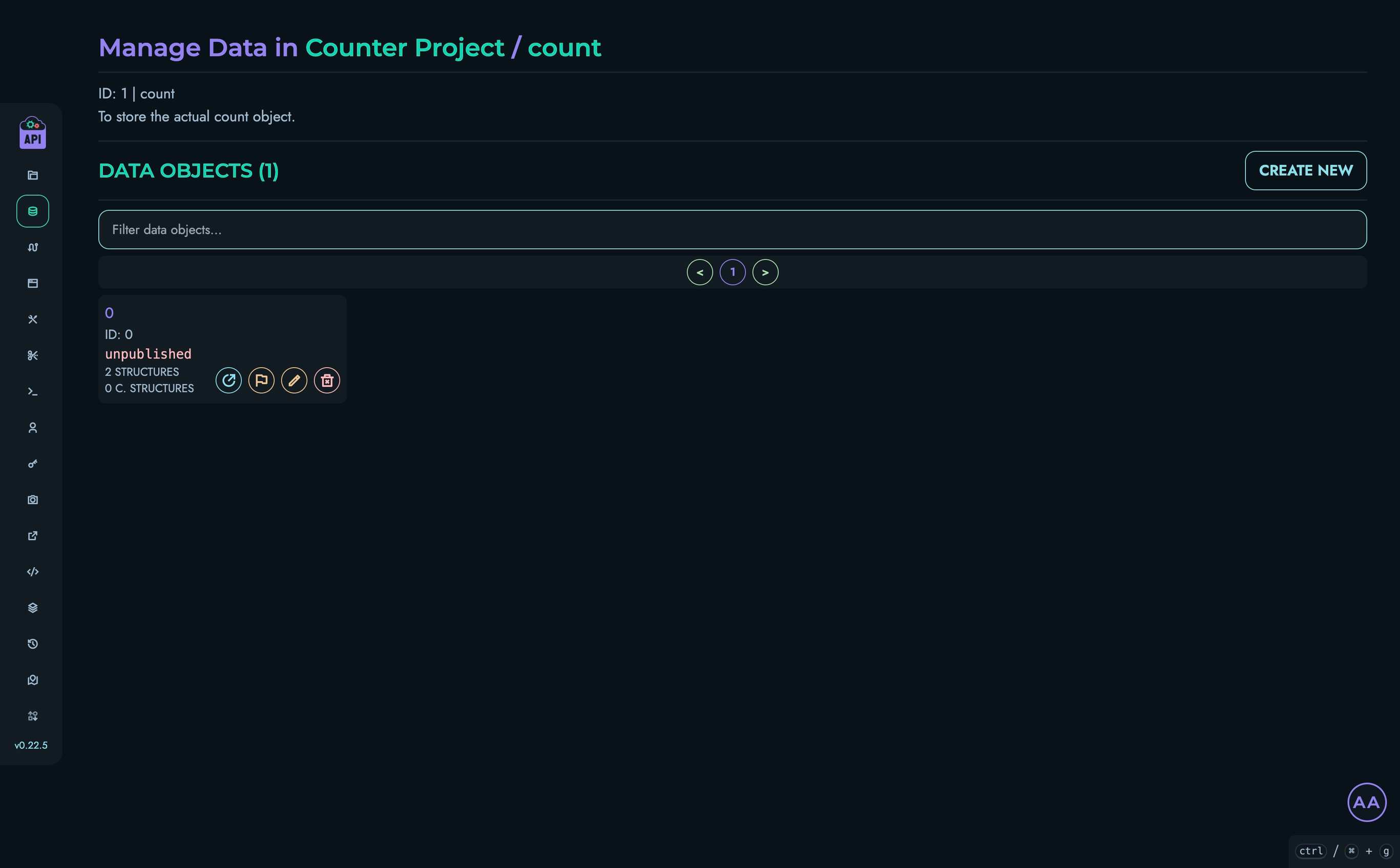 Data Page