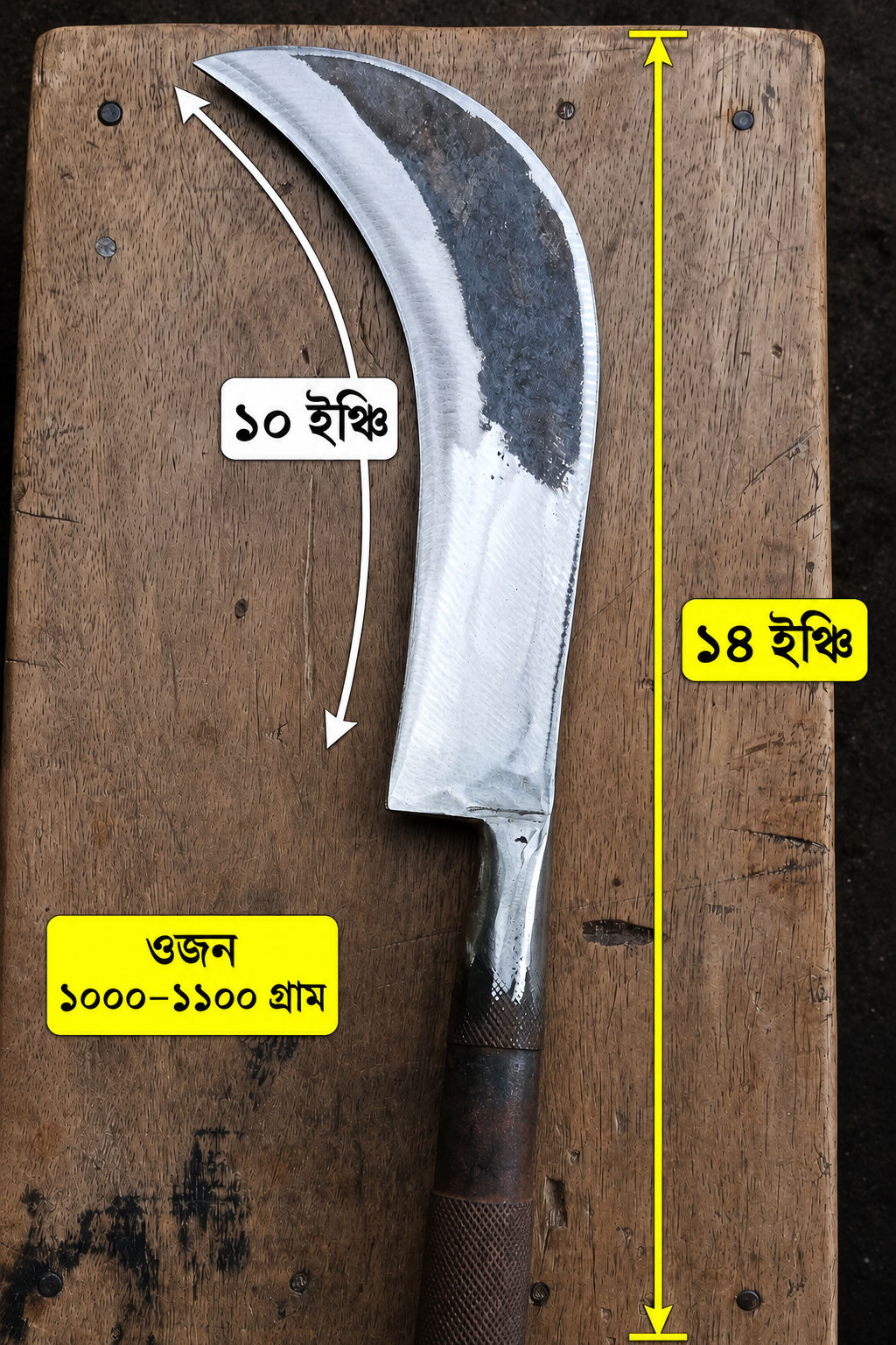 মেশিনের পিনিয়ামের দেশি হাত দা ছবি 4