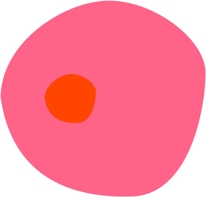Illustration roter Kreis mit kleinem Kreis