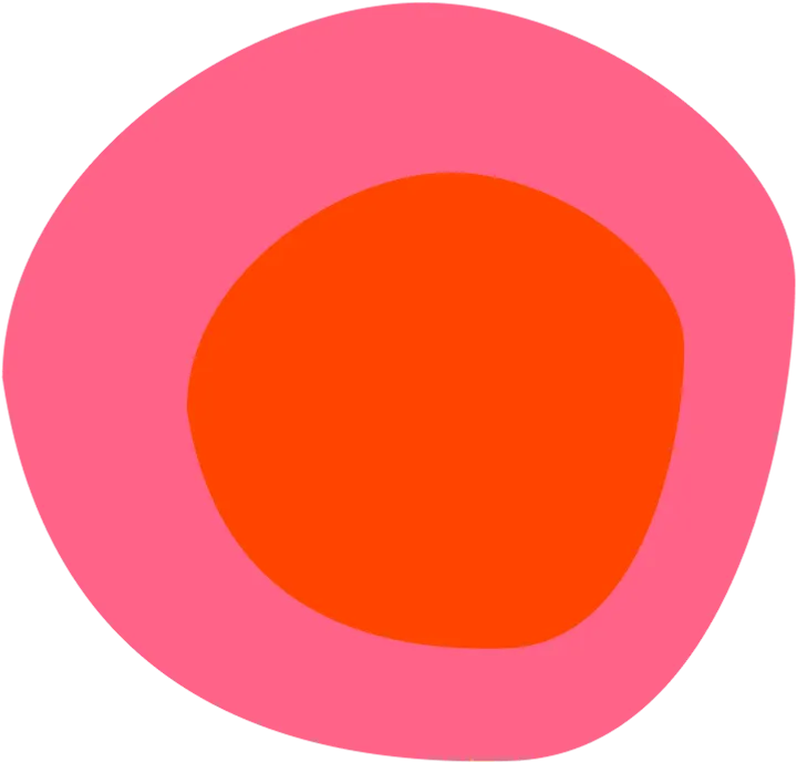 Illustration roter Kreis mit mittlerem Kreis