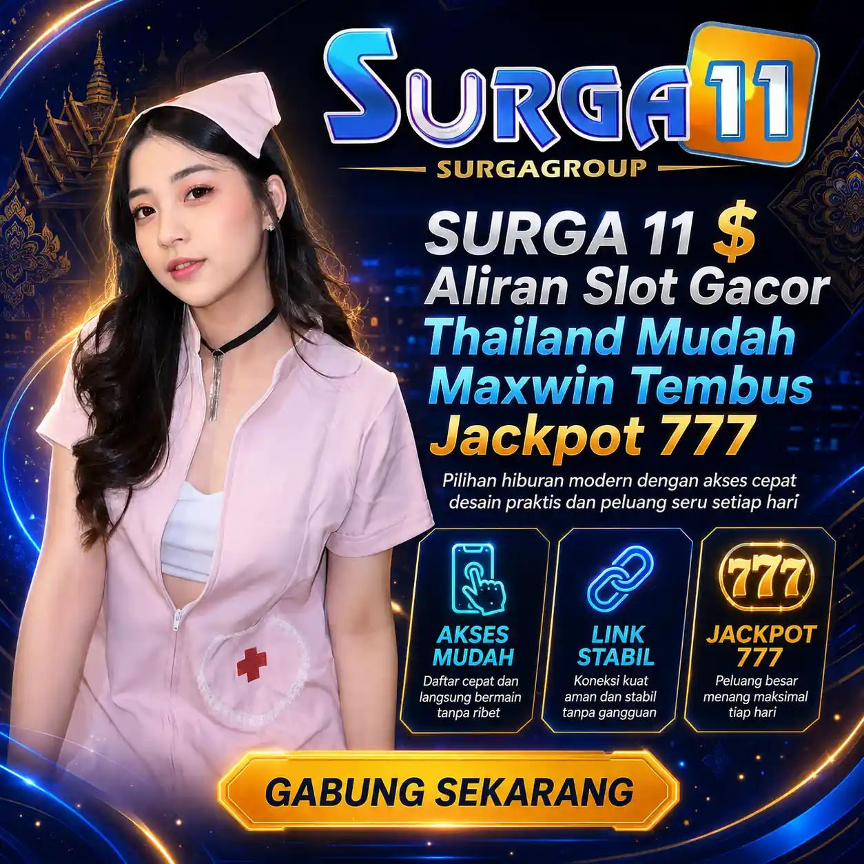 SURGA11 $ Aliran Slot Gacor Thailand Mudah Maxwin Tembus Jackpot 777