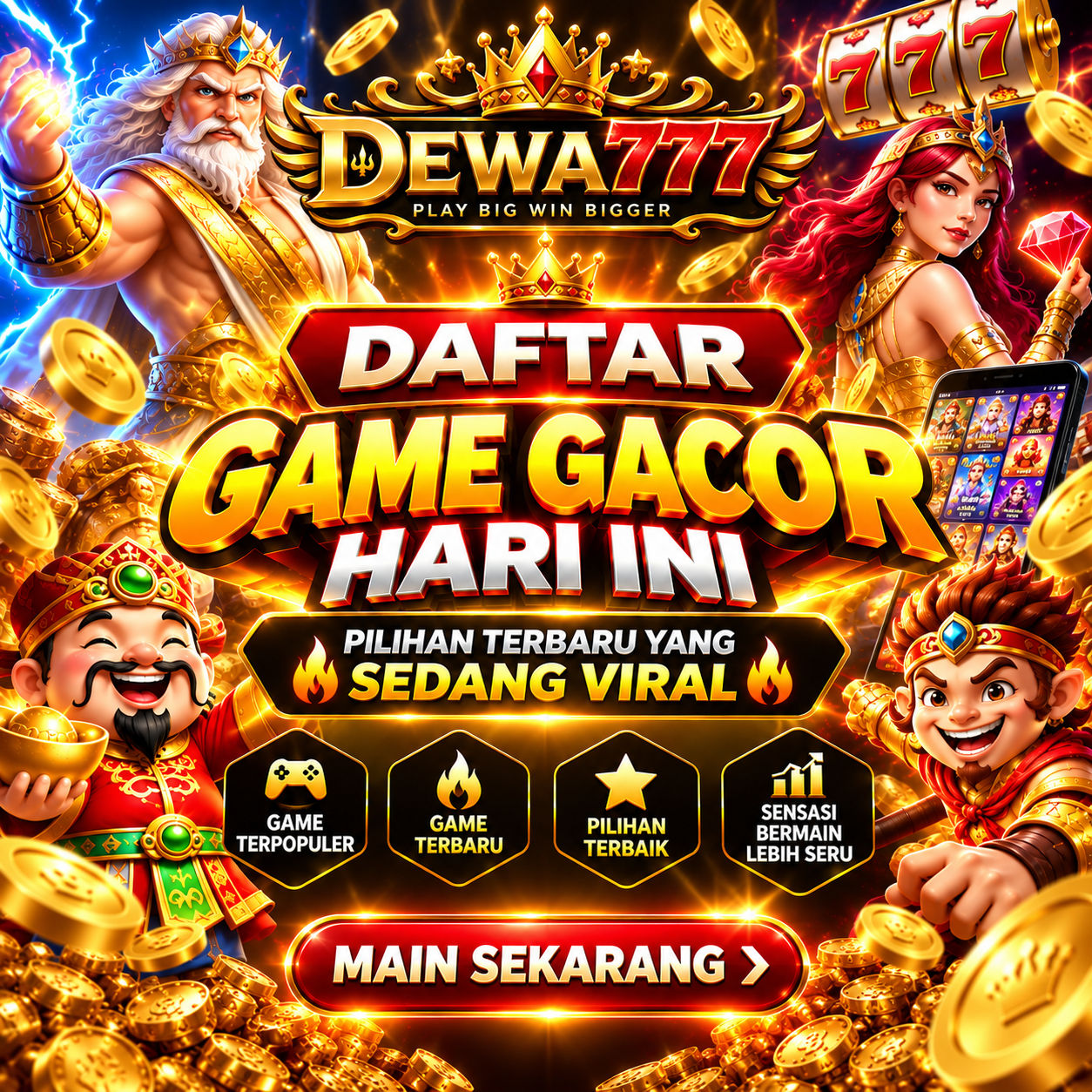 DEWA777 >> Daftar Game Gacor Hari Ini Pilihan Terbaru yang Terviral