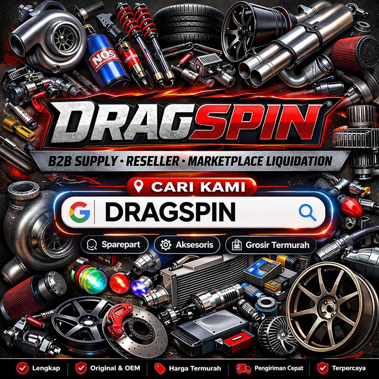 DRAGSPIN -Promo Otomotif Indonesia | Sparepart, Aksesoris & Grosir Termurah