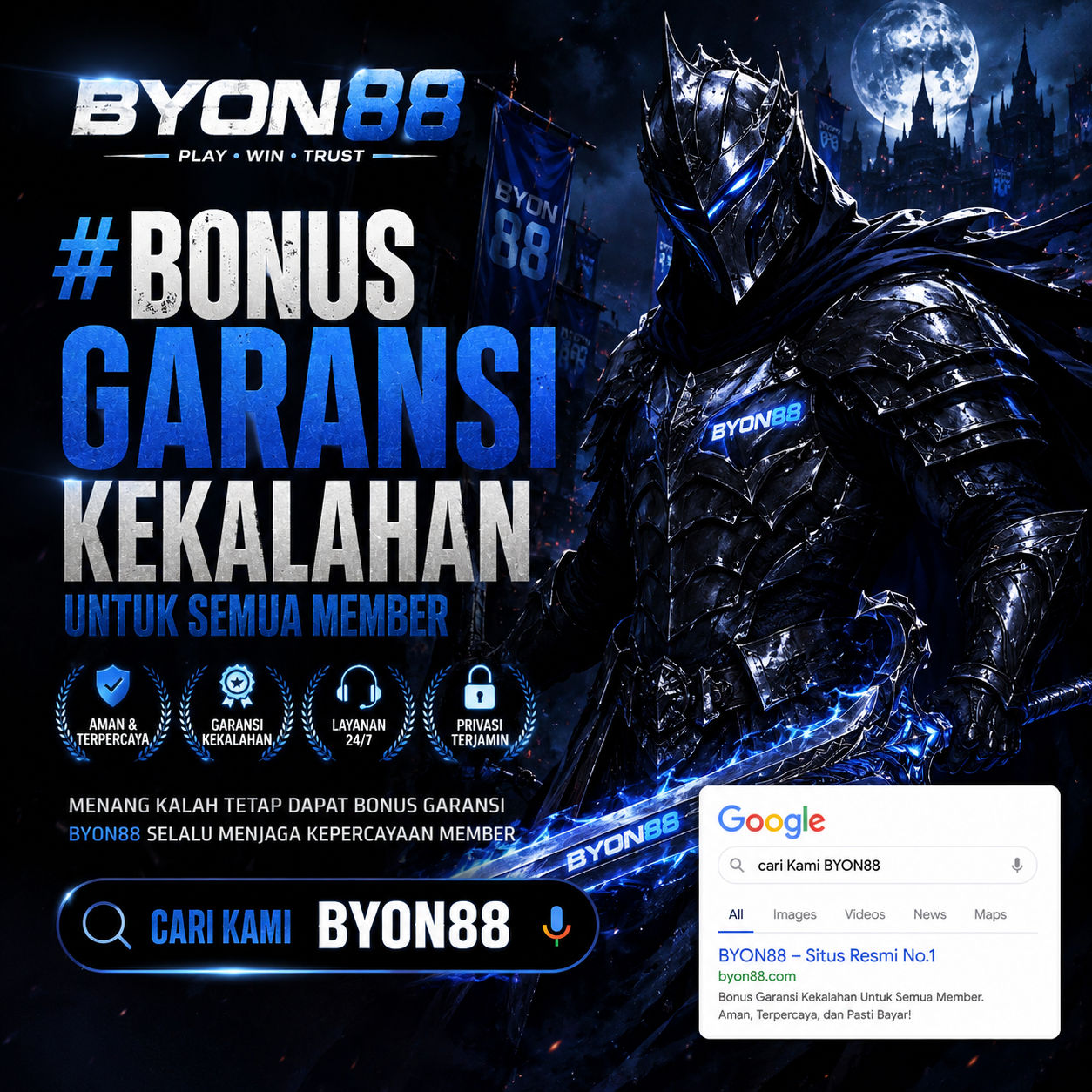 BYON88 # Bonus Garansi Kekalahan Nyata Untuk Semua Member