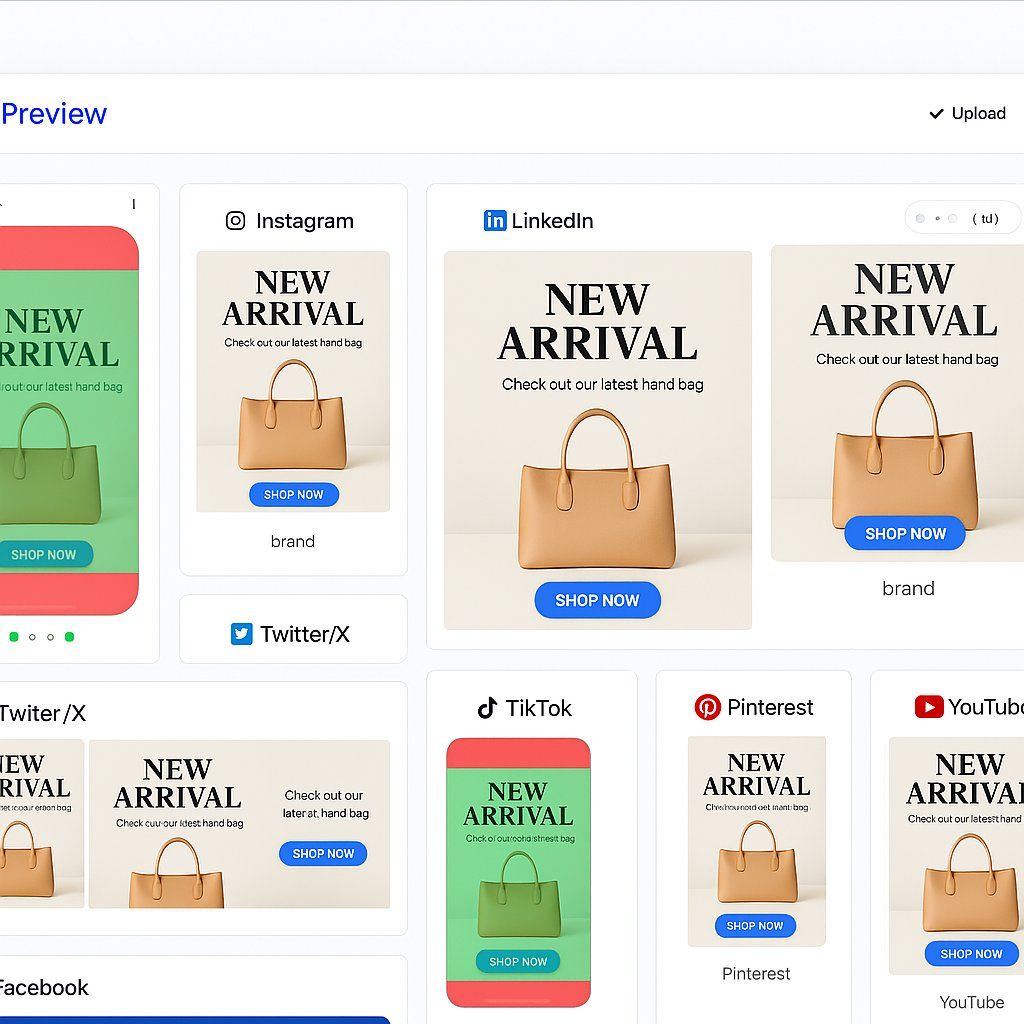 Repurposing Visual FitPreview - Free Instagram Grid Preview & Hashtag Analyzer Tools