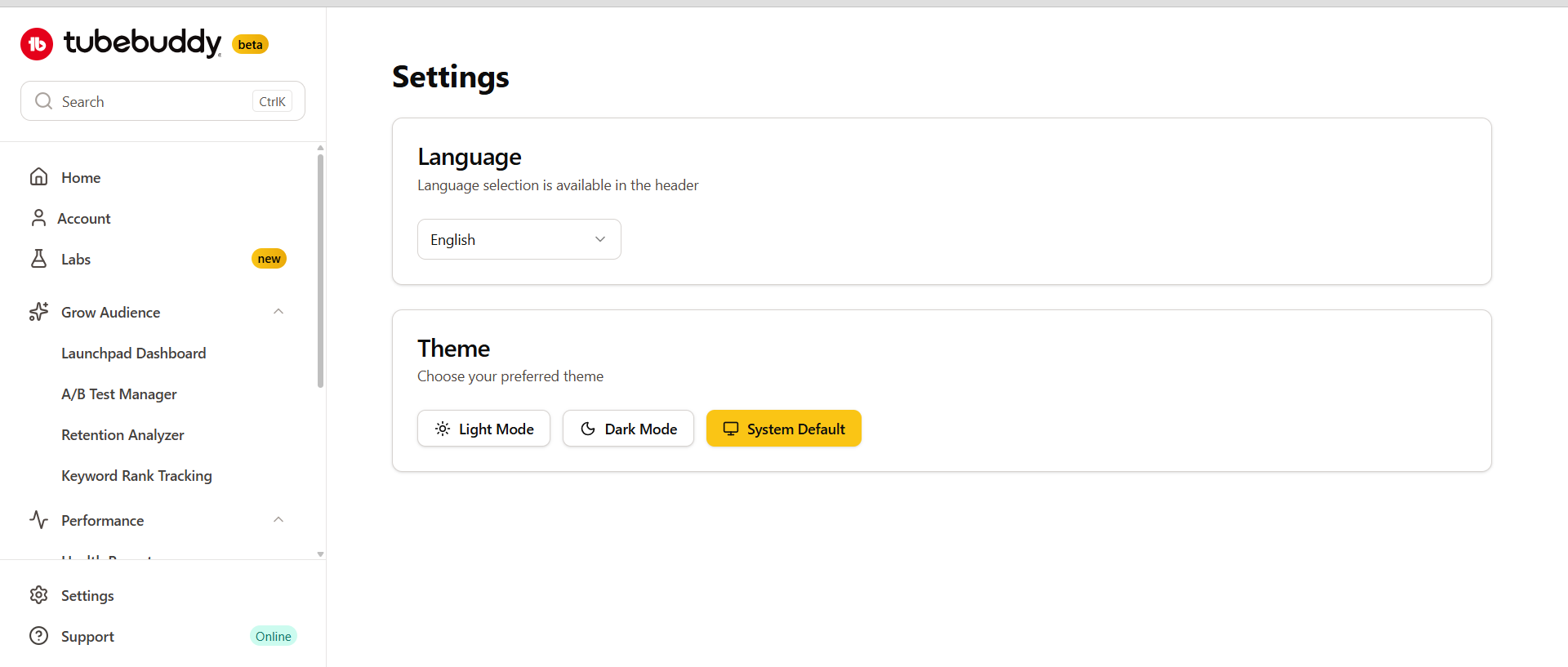 Tool Settings and Profile Configuration