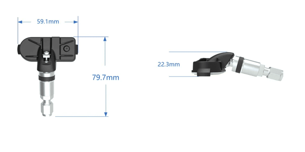 Tyre pressure kit diagram