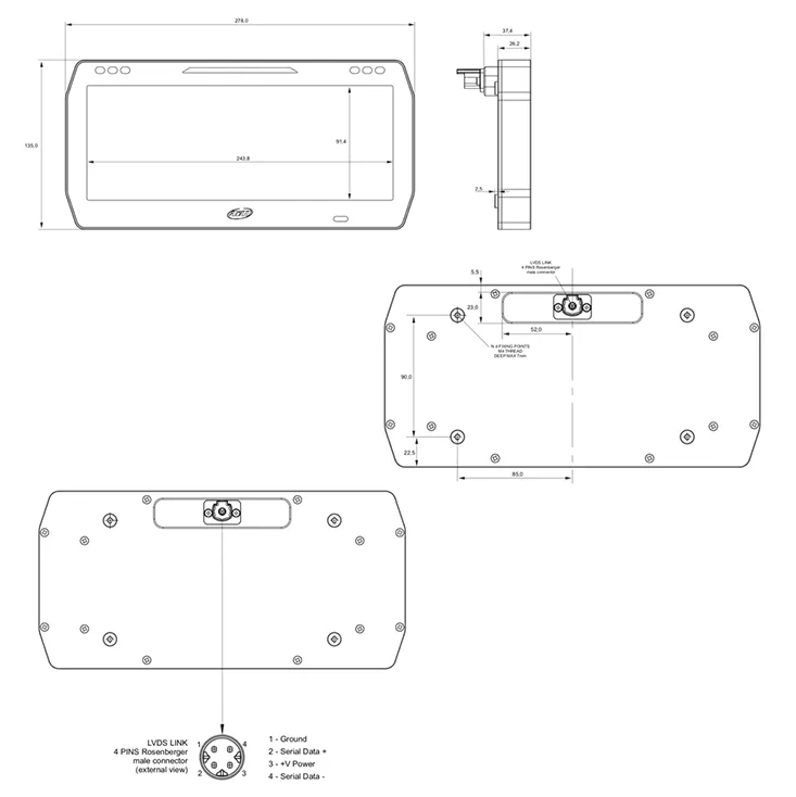 pdm 10inch display