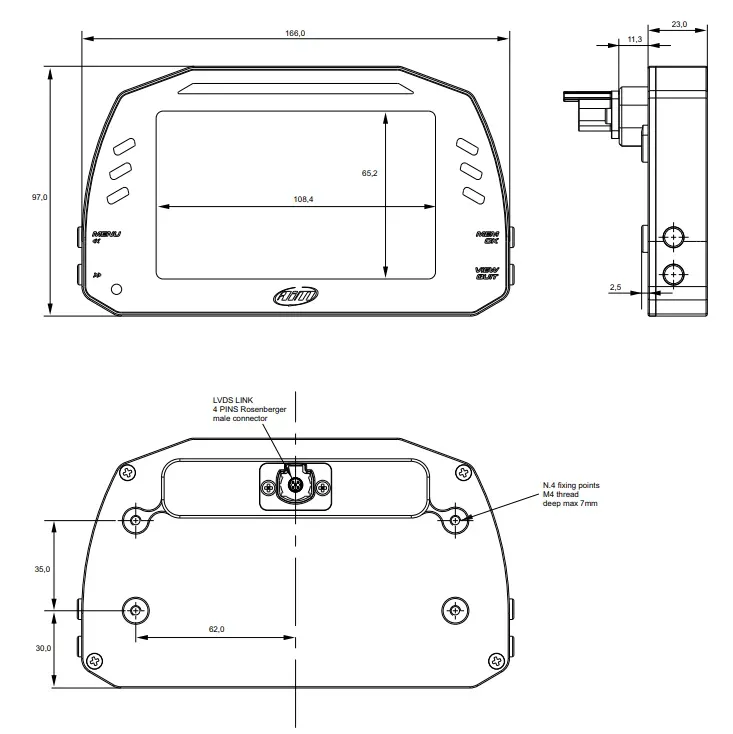 pdm 5inch display