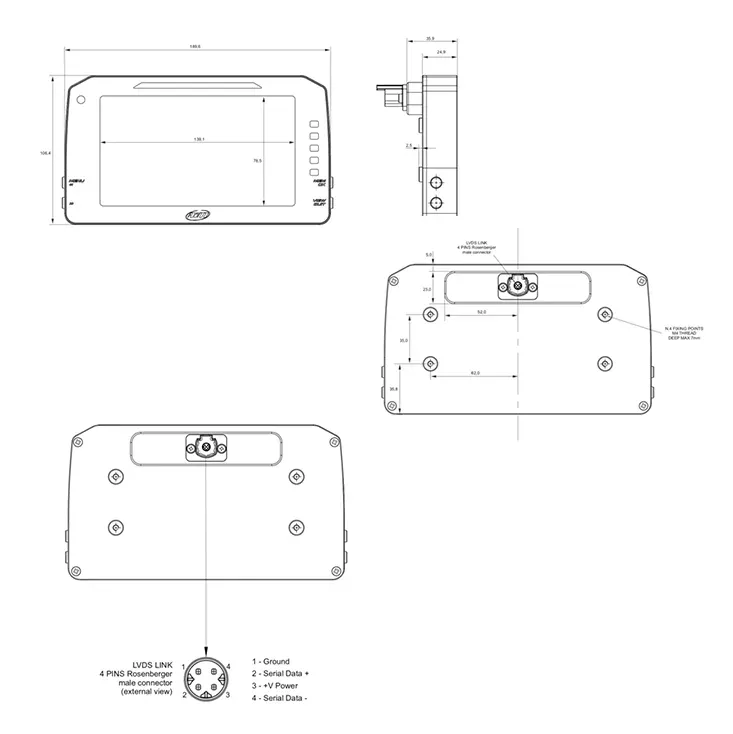 pdm 6inch display